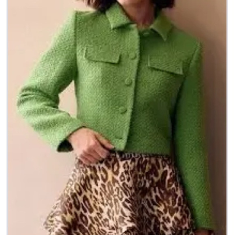 MOTF Green Tweed Blazer L